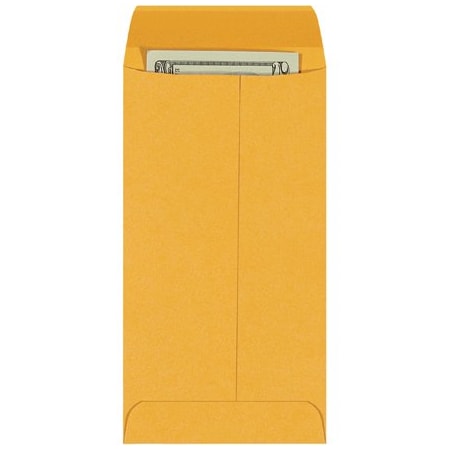 Bsc Preferred 3-1/2 x 6-1/2'' Kraft Gummed Envelopes, 5000PK BUY00021816